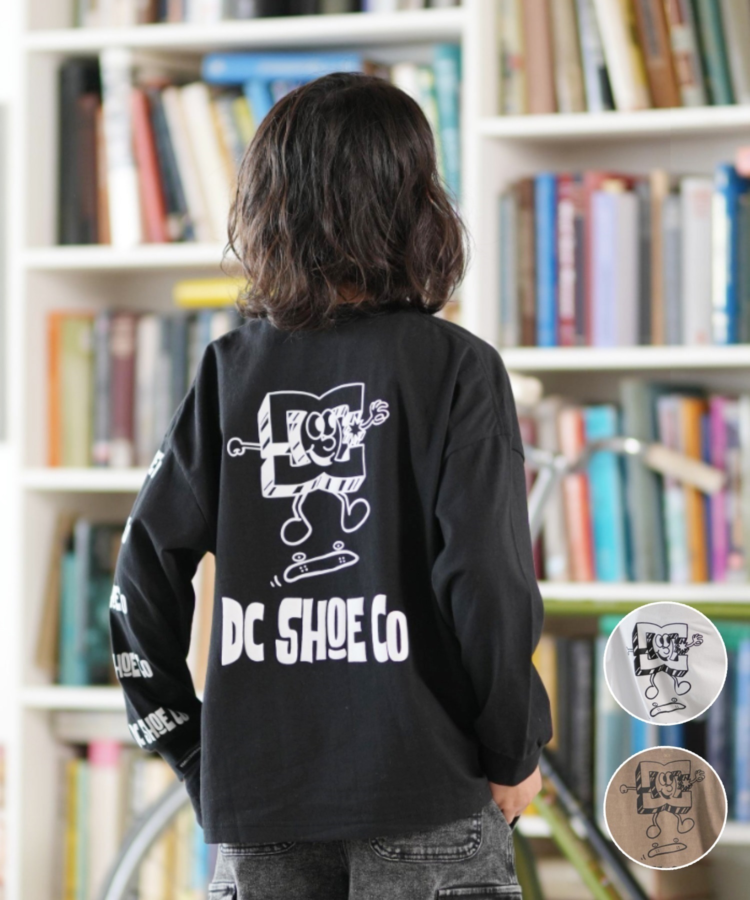 DC ディーシー 長袖 Tシャツ キッズ ジュニア ロンT 25 KD PLAY TIME