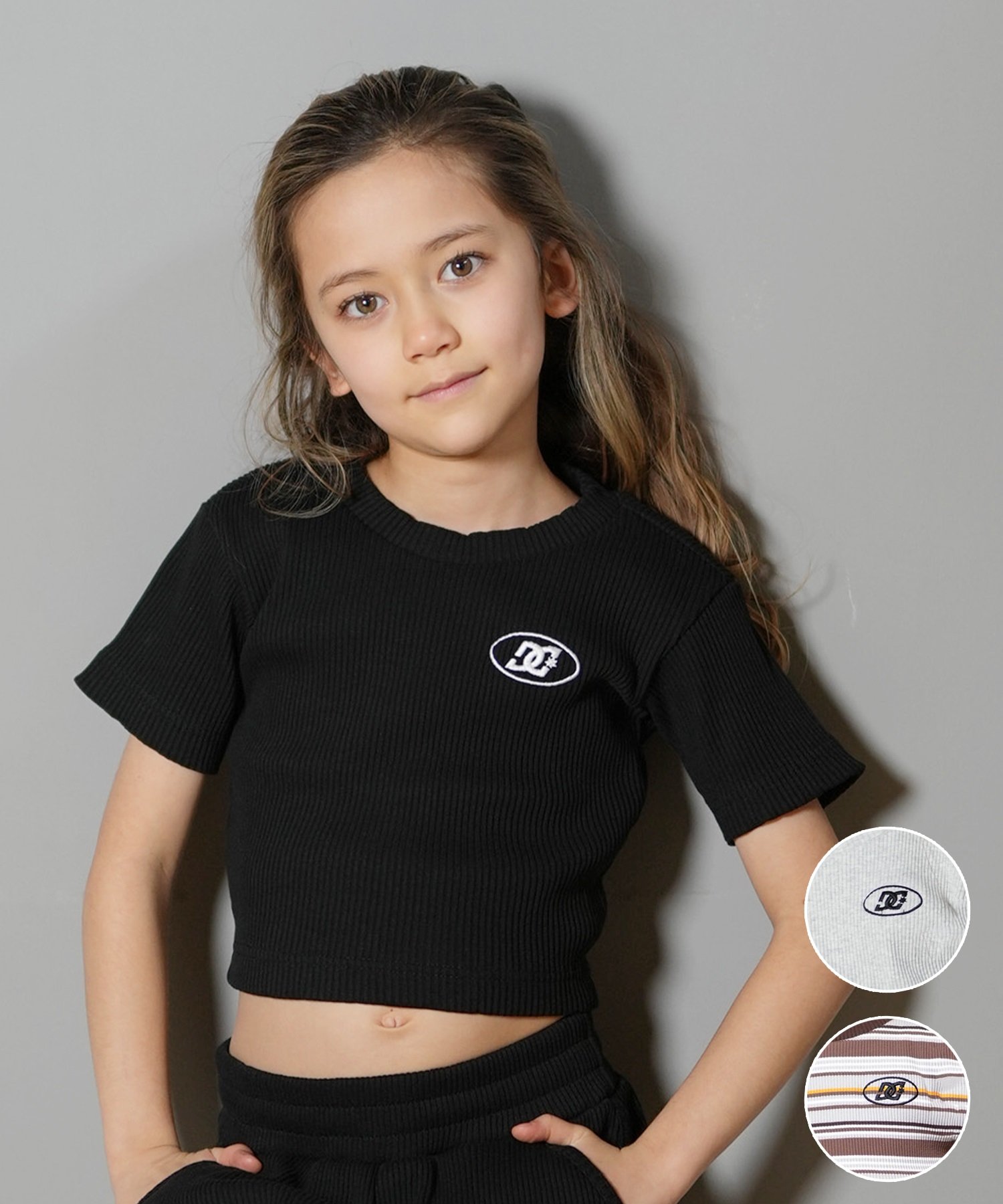DC ディーシー 半袖 Tシャツ キッズ 子供 25 KD TELECO SHORT SS YST252515M