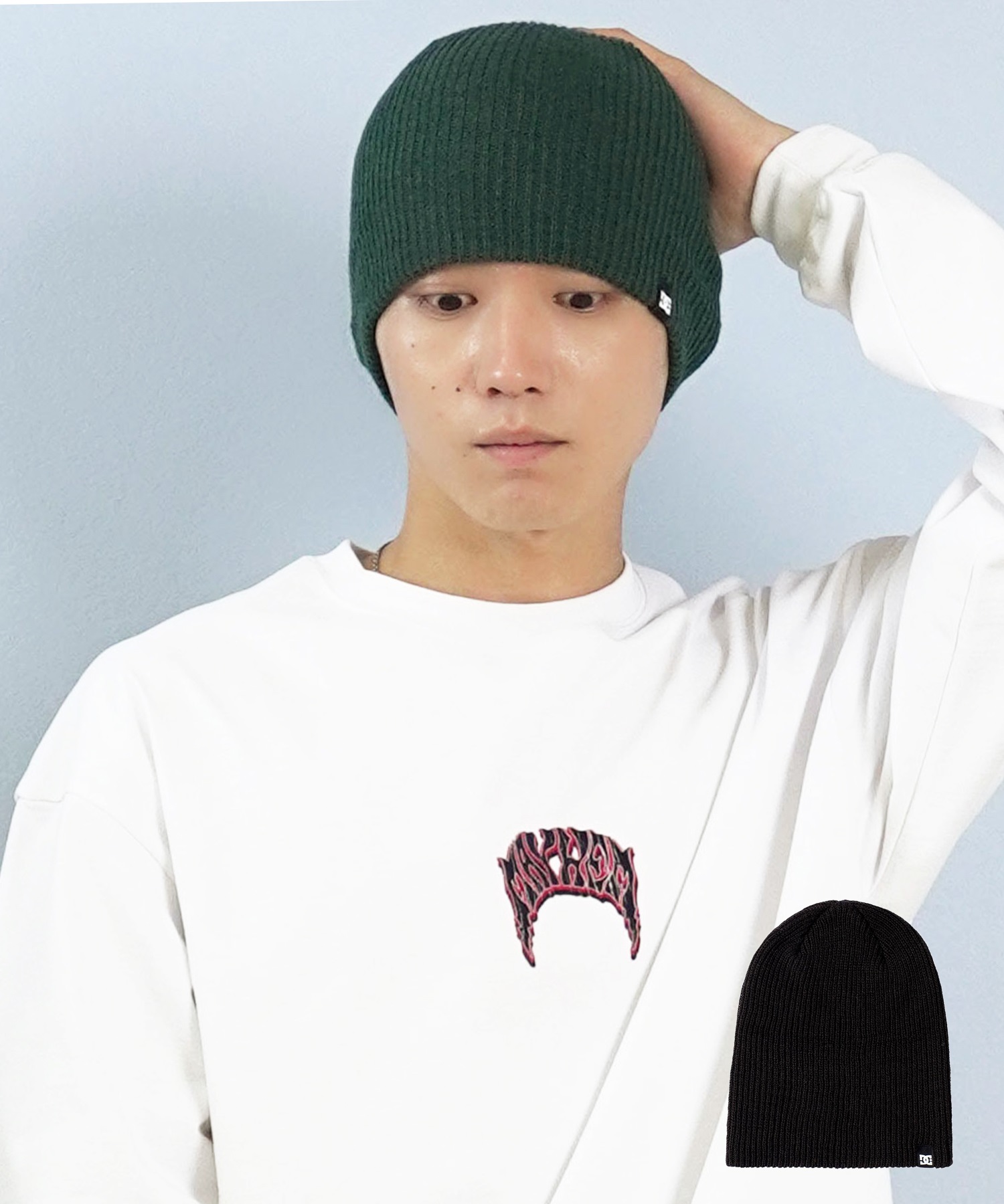 DC ディーシー ビーニー ニット帽 SKULLY DBE254221 ニット帽/ビーニー