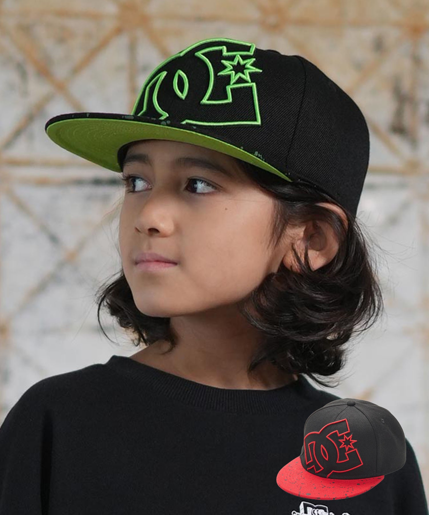 DC ディーシー キャップ キッズ ジュニア 子供 25 KD DOUBLEUP