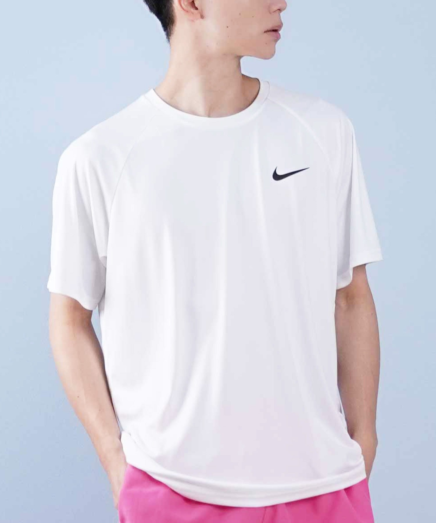 NIKE ナイキ 水着 ラッシュガード 半袖 Tシャツ メンズ 水陸両用 UVカット NESSA586(N100-S)