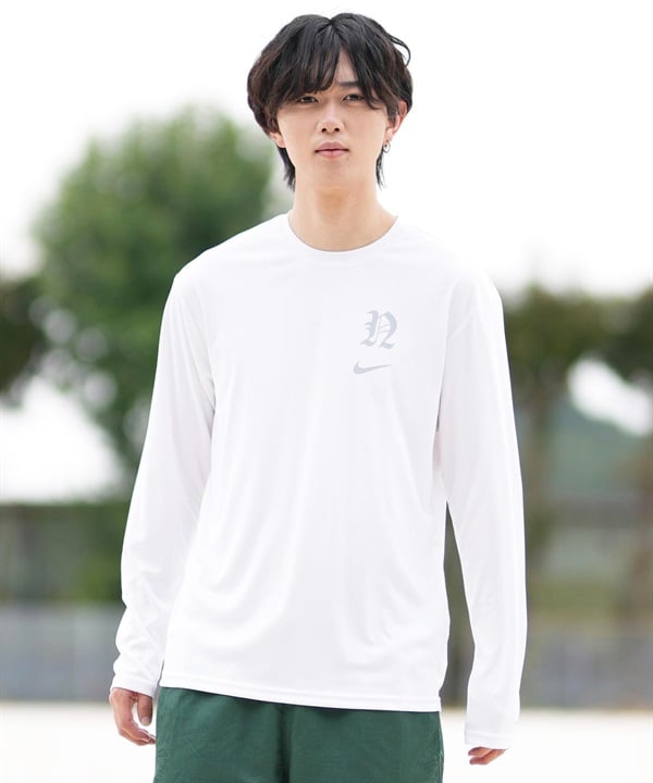 NIKE ナイキ 水着 ラッシュガード 長袖 Tシャツ ロンT メンズ ワンポイント UVカット NESSF474