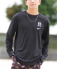 NIKE ナイキ 水着 ラッシュガード 長袖 Tシャツ ロンT メンズ ワンポイント UVカット NESSF474