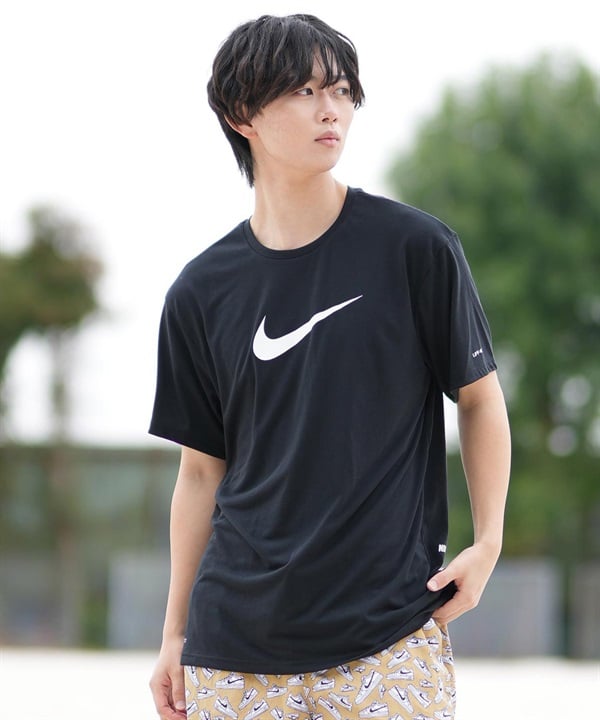 NIKE ナイキ 水着 ラッシュガード 半袖 Tシャツ メンズ 水陸両用 UVカット コットンライクスニーカーボックスS Sガード NESSF523