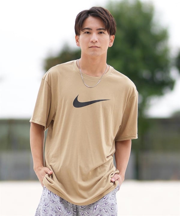 NIKE ナイキ 水着 ラッシュガード 半袖 Tシャツ メンズ 水陸両用 UVカット コットンライクスニーカーボックスS Sガード NESSF523