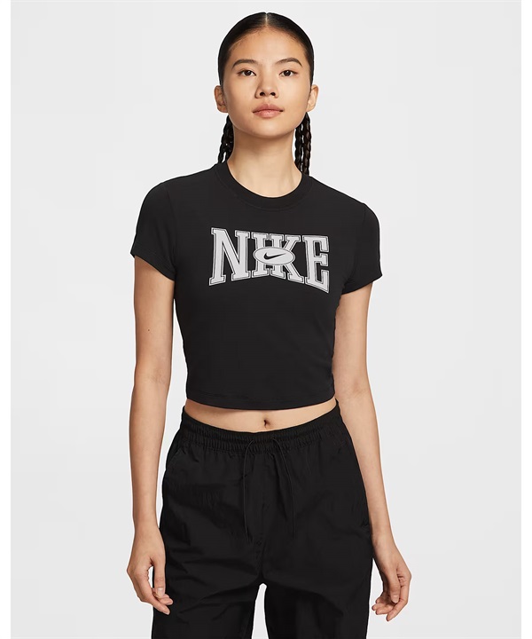 NIKE ナイキ 半袖 Tシャツ レディース クロップド丈 ショート丈 HQ1710-010