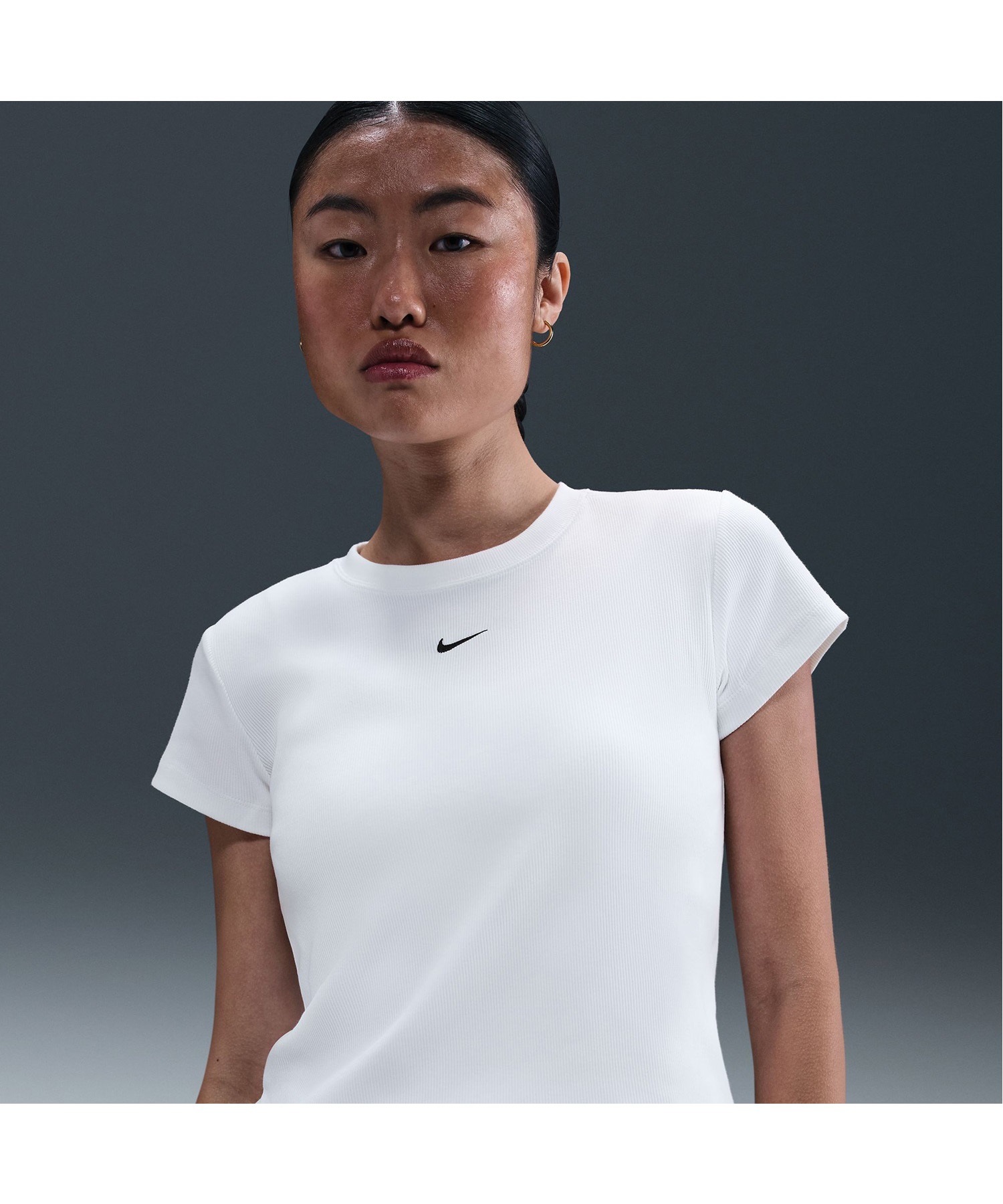 NIKE ナイキ 半袖 Tシャツ レディース リブショートスリーブ シンプル