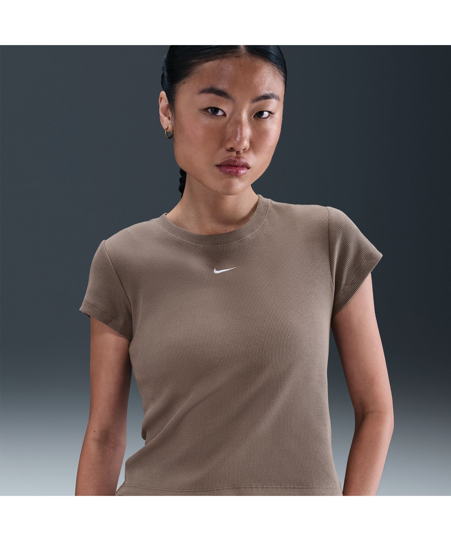 NIKE ナイキ 半袖 Tシャツ レディース リブショートスリーブ シンプル 