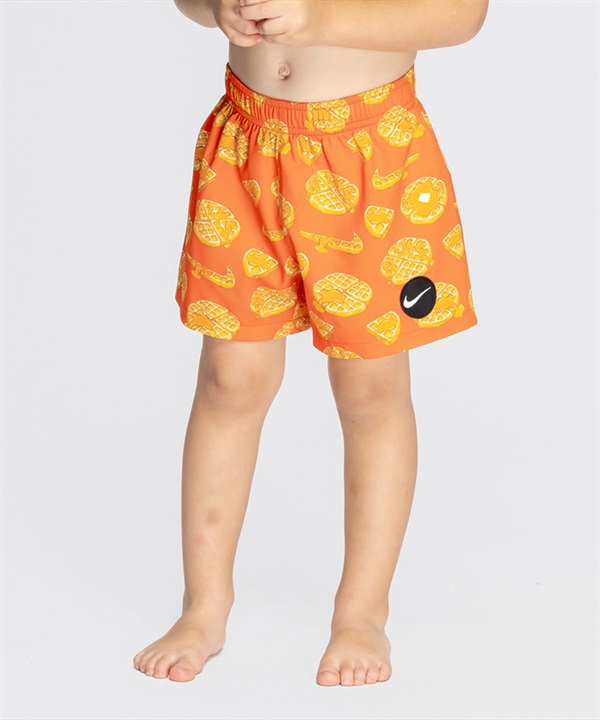 NIKE ナイキ 水着 海パン トランクス サーフパンツ キッズ 子供 ロゴ 総柄 トドラーボーイズボレーショーツ 1991114 004