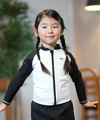 NIKE ナイキ 水着 ラッシュガード 長袖 ジップアップ キッズ 子供 UV