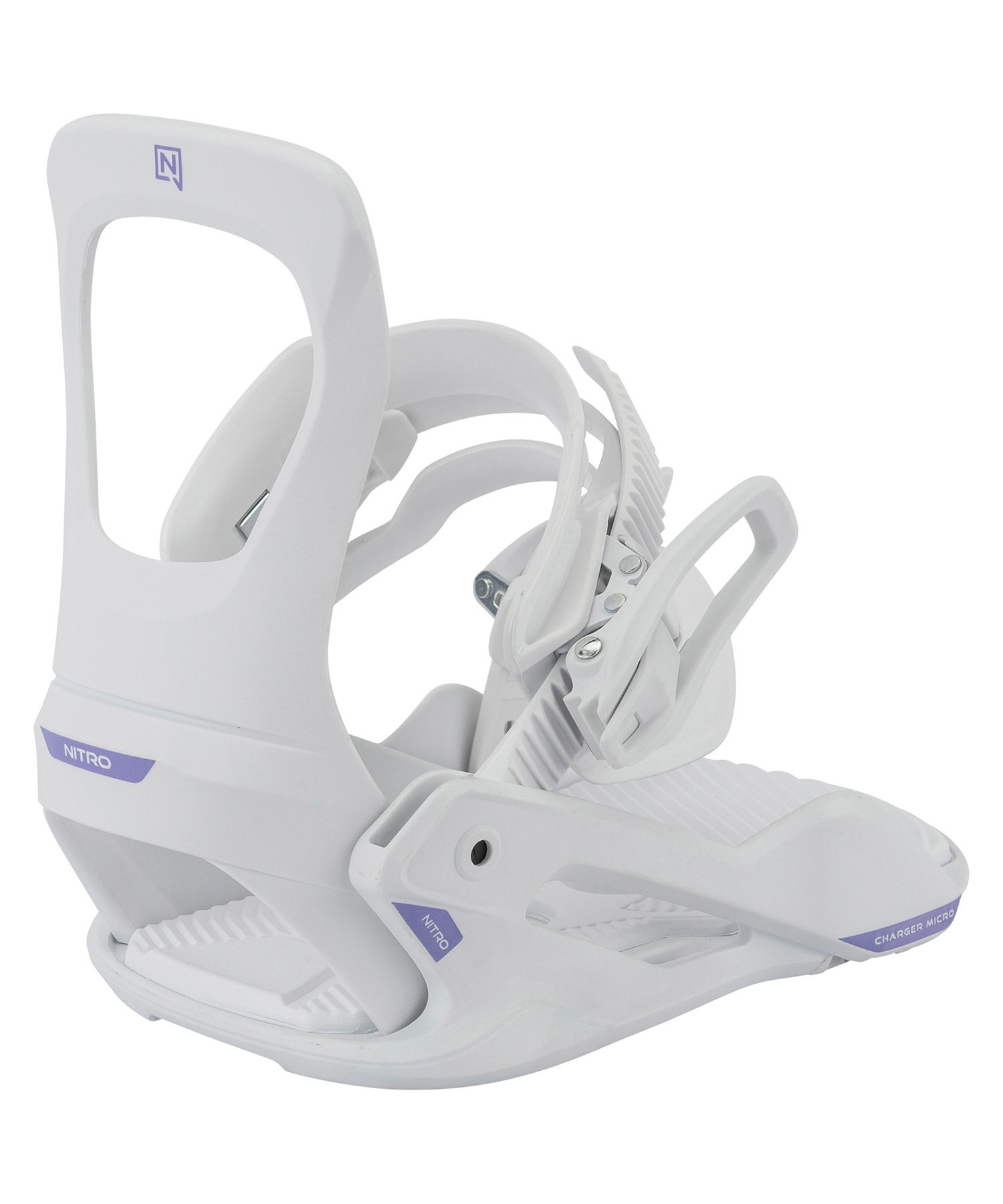 NITRO ナイトロ スノーボード バインディング ビンディング キッズ CHARGER MICRO ムラサキスポーツ 25-26モデル MM G4(WHITE-XS)