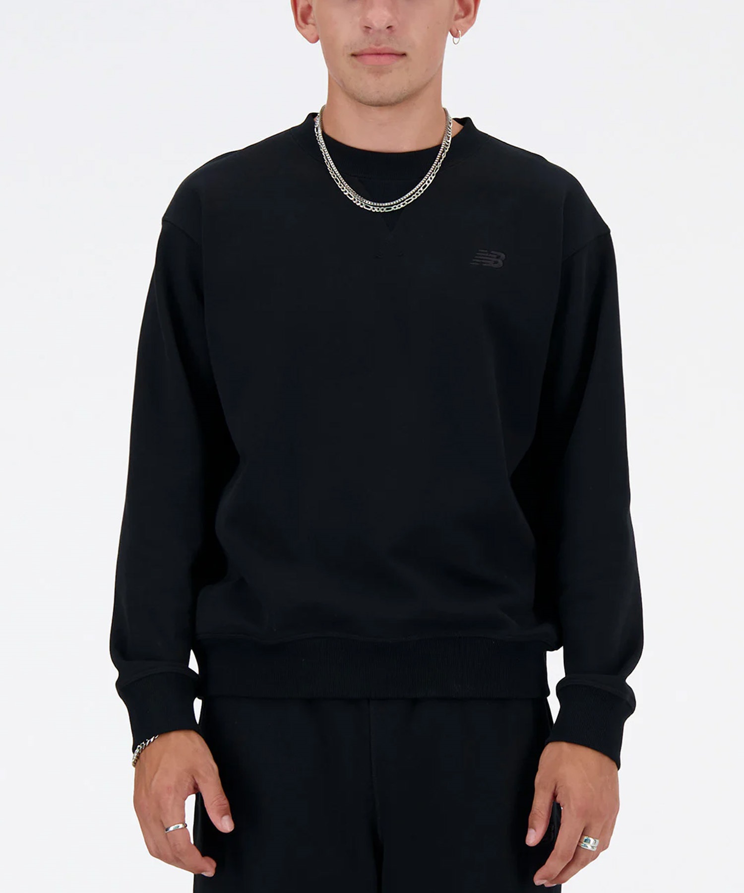 【新品未開封】Novelbright 新商品 メタルロゴスウェット　M New Balance ニューバランス トレーナー スウェット メンズ クルー