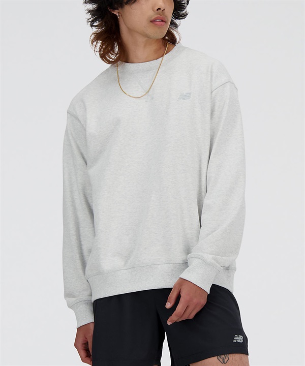 New Balance ニューバランス トレーナー スウェット メンズ クルーネック ロゴ ワンポイント Athletics French Terry Crew MT41506