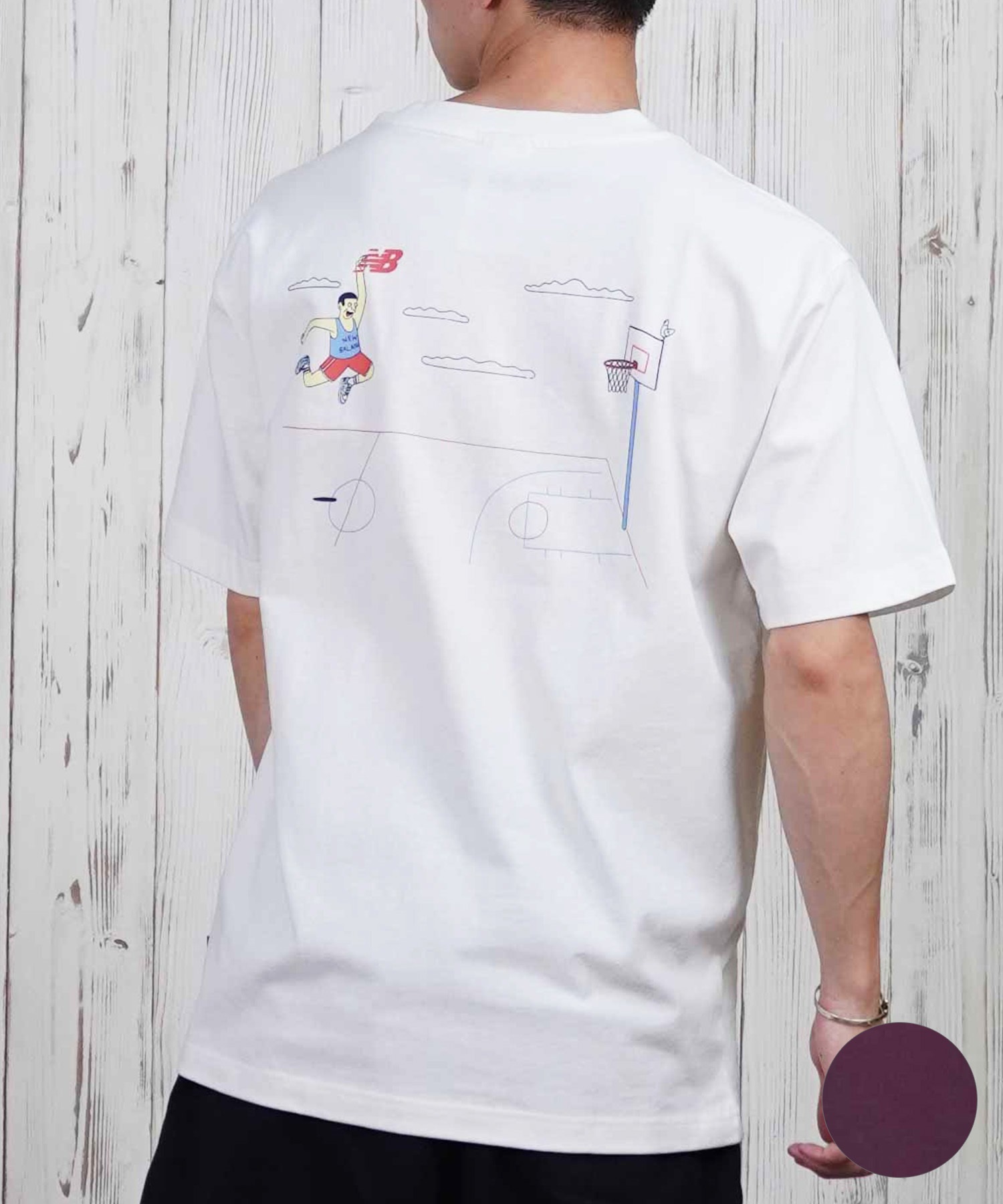 new balance ニューバランス 半袖 Tシャツ メンズ バックプリント