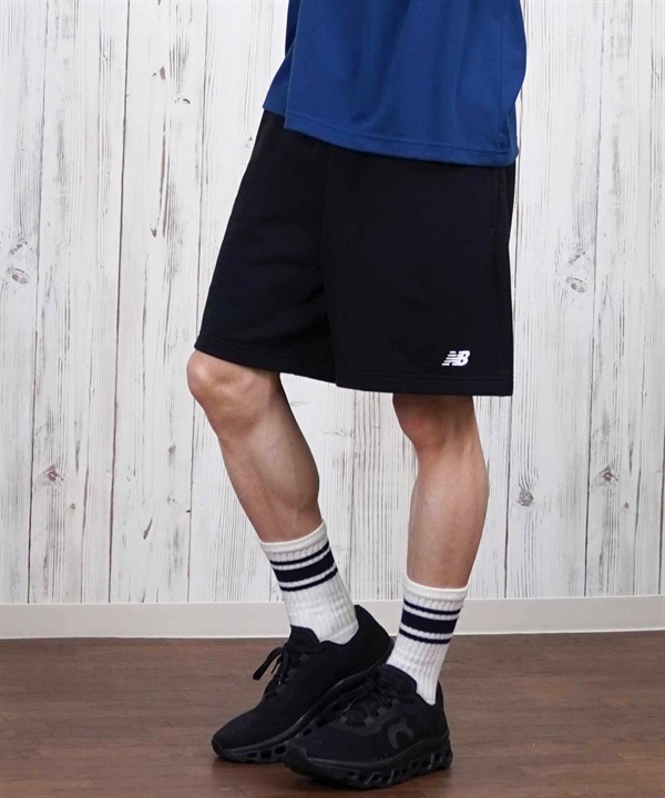 New Balance ニューバランス ハーフパンツ ショートパンツ メンズ スウェット ショーツ ロゴ 7インチ MS41520
