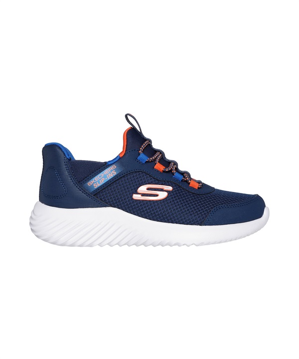 SKECHERS スケッチャーズ スニーカー キッズ ジュニア 子供 スリッポン BOUNDER - BRISK-BURST 403822L-NVBL