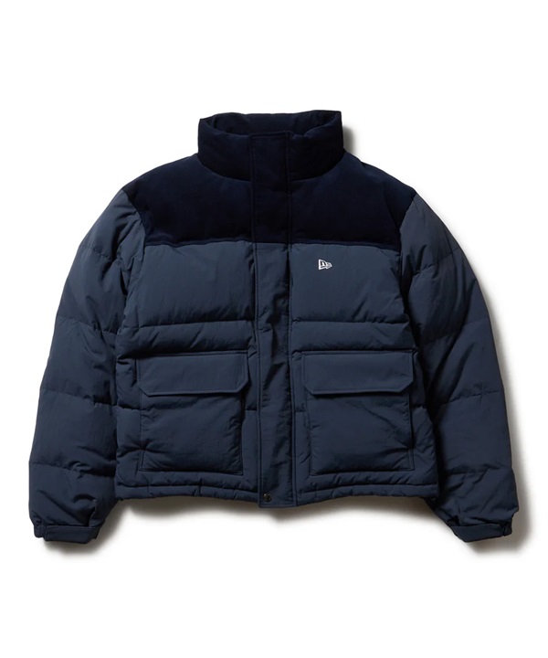 NEW ERA ニューエラ アウター メンズ ダウンジャケット コーデュロイ コンビ ネイビー 14682726