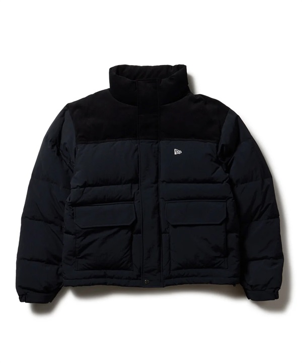 NEW ERA ニューエラ アウター メンズ ダウンジャケット コーデュロイ コンビ ブラック 14682727