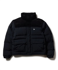 NEW ERA ニューエラ アウター メンズ ダウンジャケット コーデュロイ コンビ ブラック 14682727(BLK-M)