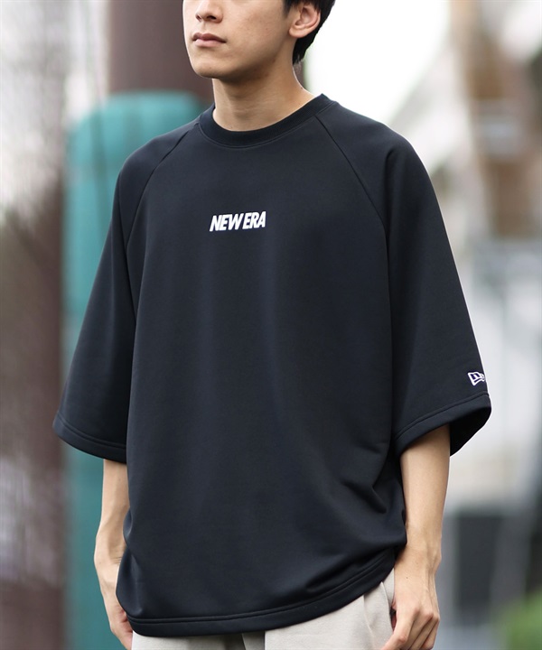 NEW ERA ニューエラ トレーナー メンズ 半袖 ドライスウェット Tシャツ Wordmark Logo 14410163