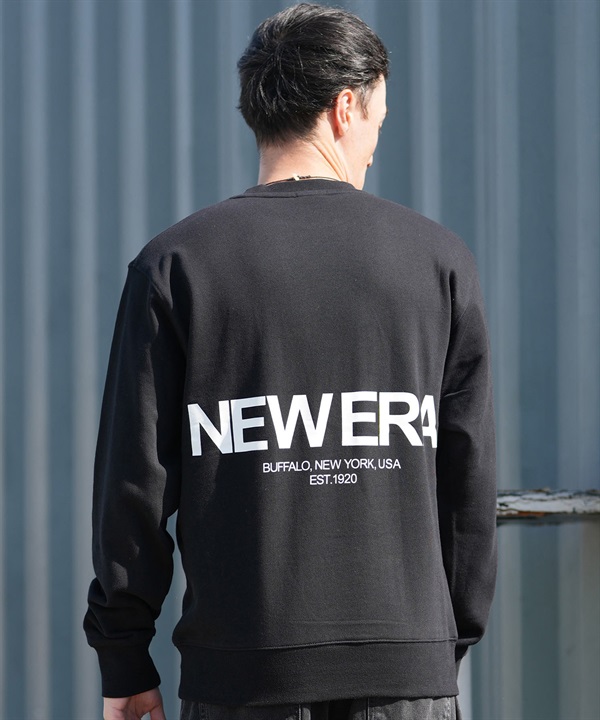 NEW ERA ニューエラ トレーナー スウェット メンズ バックプリント 裏毛 SWEAT CREW NORIGIN MS 14877277 ムラサキスポーツ限定