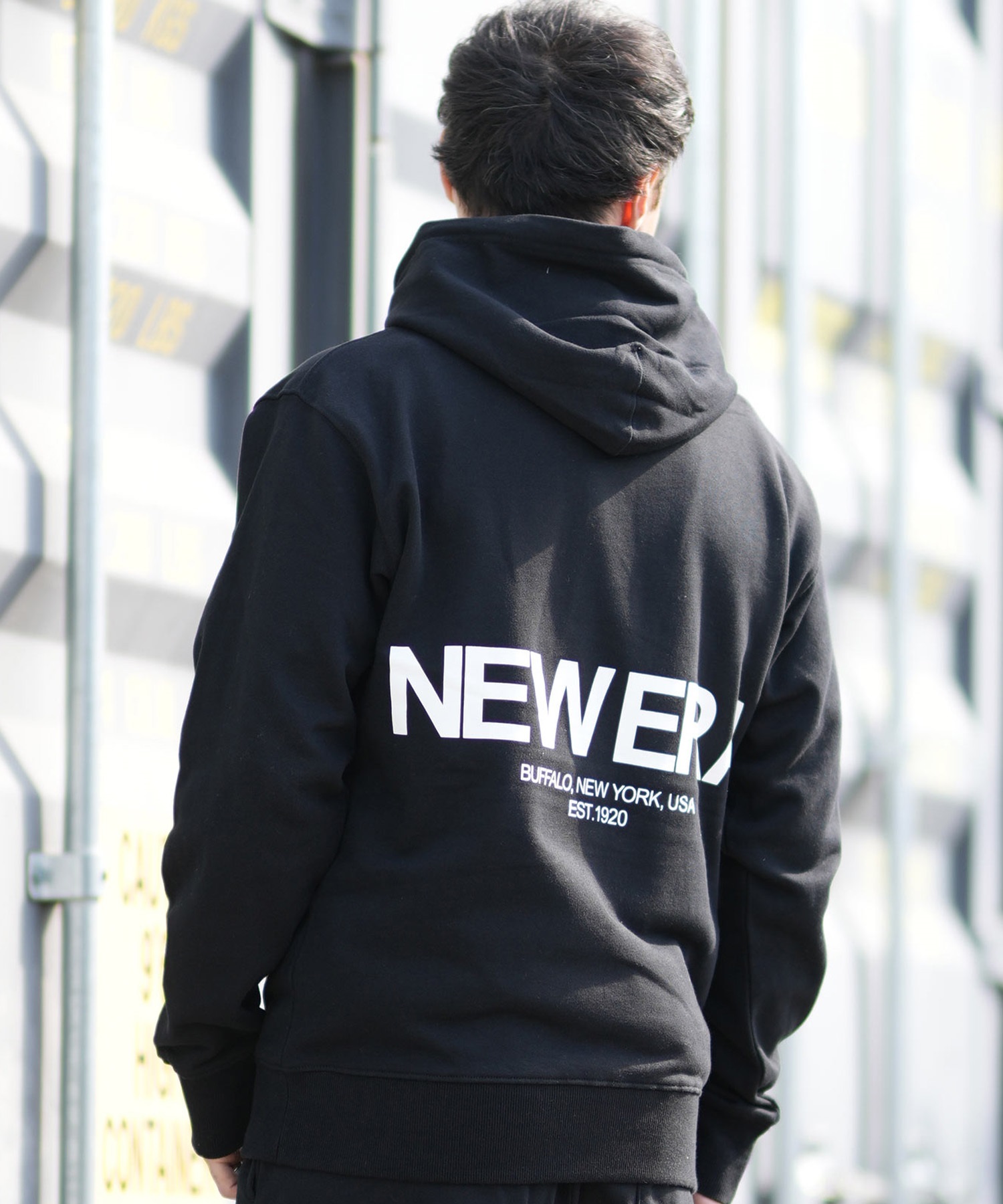 NEW ERA ニューエラ プルオーバー パーカー メンズ バックプリント 裏