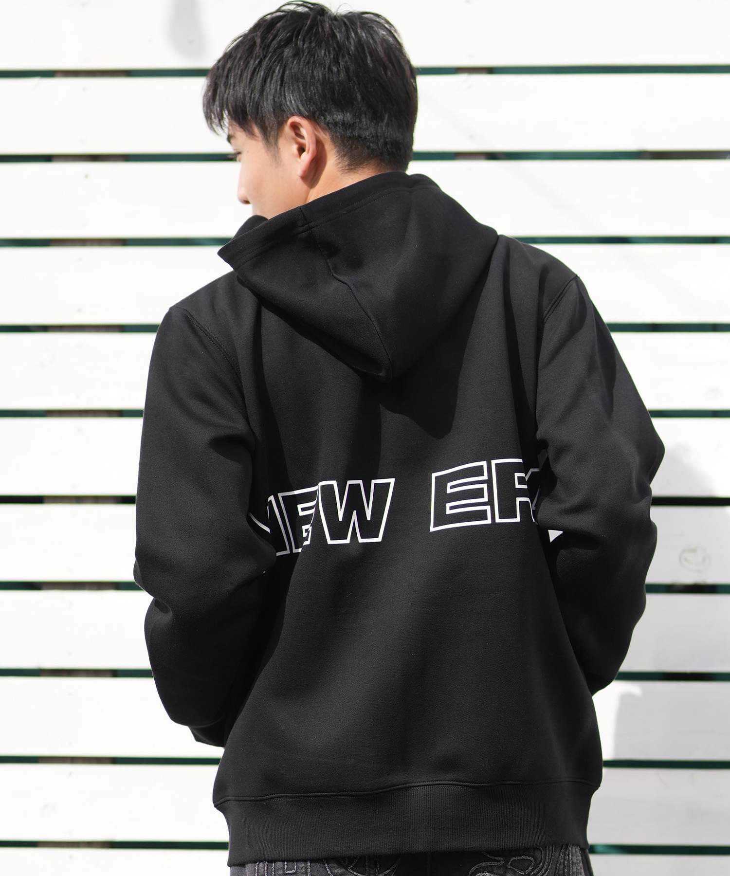 NEW ERA ニューエラ ジップアップ パーカー メンズ バックプリント