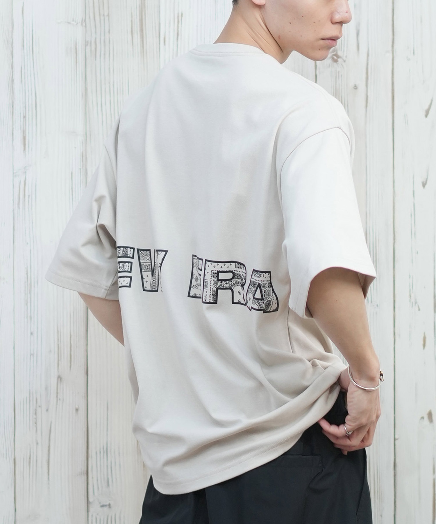 NEW ERA ニューエラ 半袖 Tシャツ メンズ バックプリント オーバー