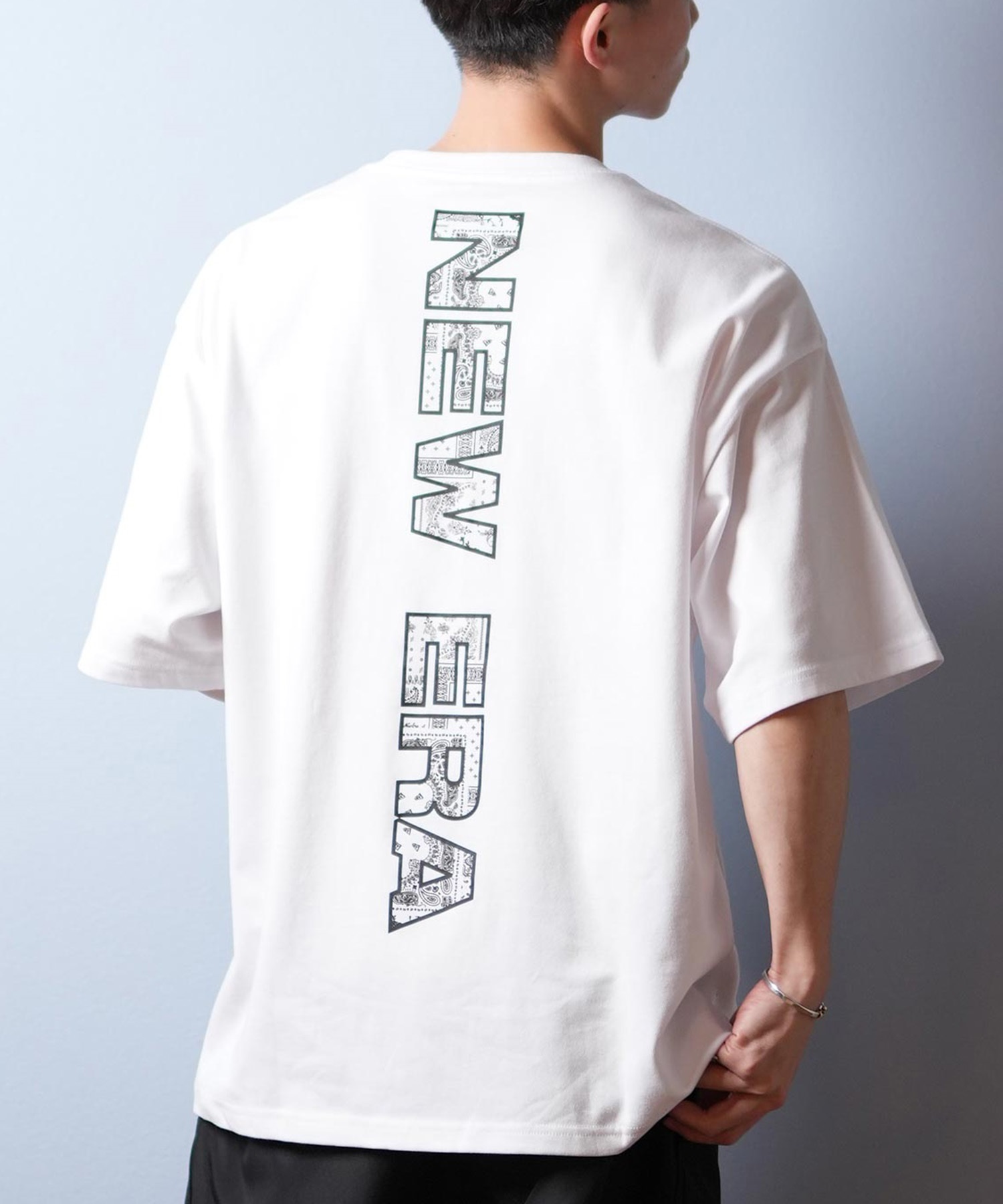 NEW ERA ニューエラ 半袖 Tシャツ メンズ バックプリント オーバー