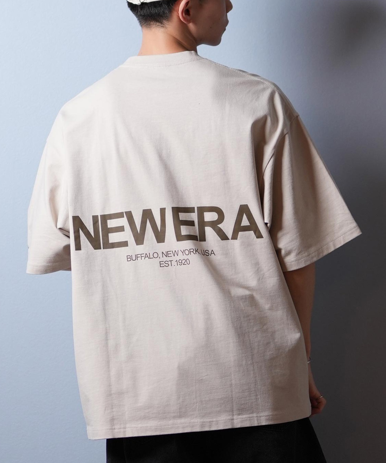 NEW ERA ニューエラ 半袖 Tシャツ メンズ バックプリント オーバー