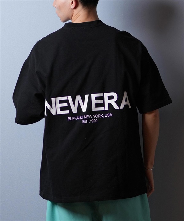 NEW ERA ニューエラ 半袖 Tシャツ メンズ バックプリント オーバーサイズ 14670931 ムラサキスポーツ限定