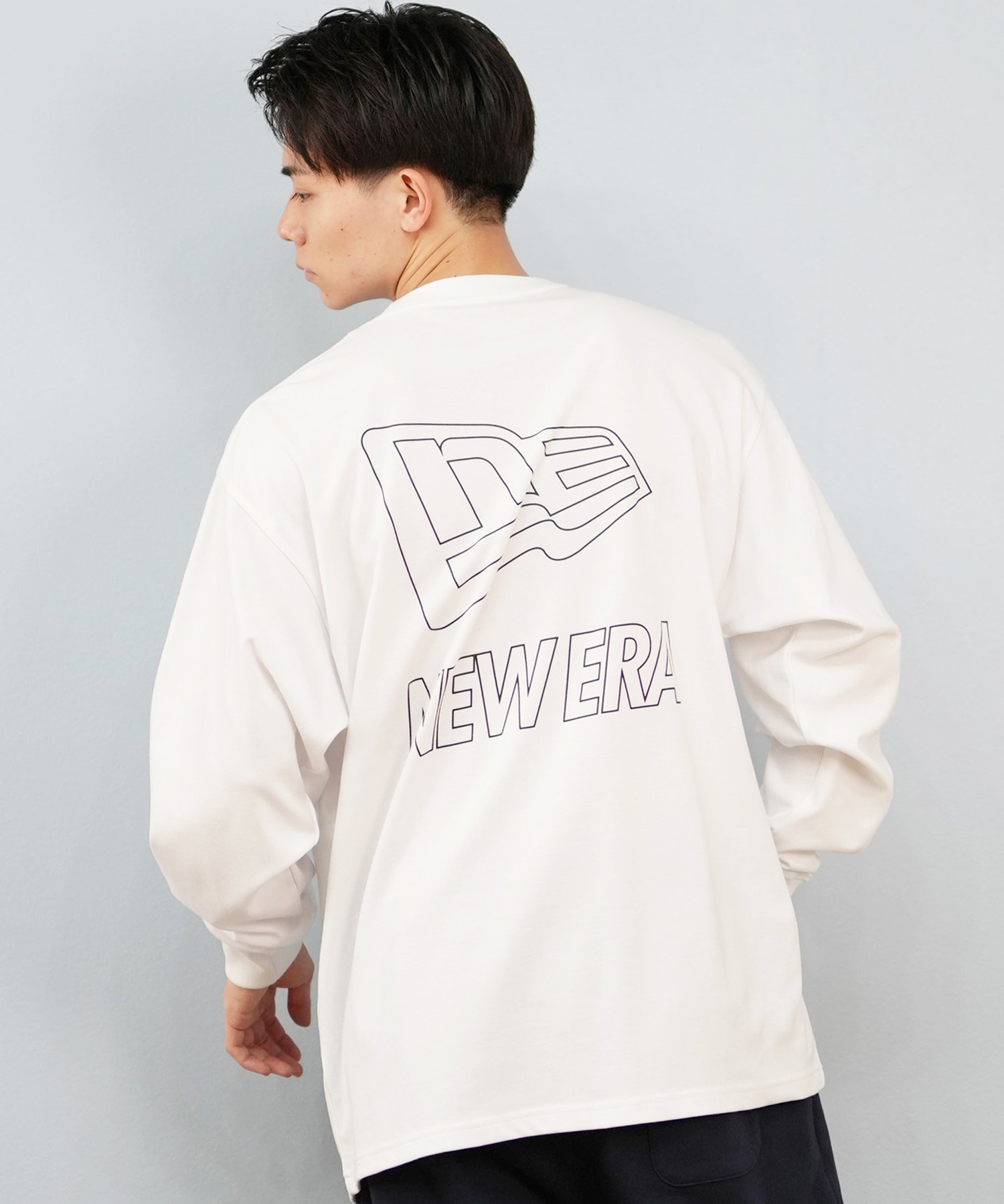 NEW ERA ニューエラ 長袖 Tシャツ ロンT メンズ バックプリント ロゴ