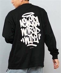 ニューエラ　NEW ERA バックプリントロンT オーバーサイズ NEW ERA ニューエラ 長袖 Tシャツ ロンT メンズ 長袖 オーバーサイズド