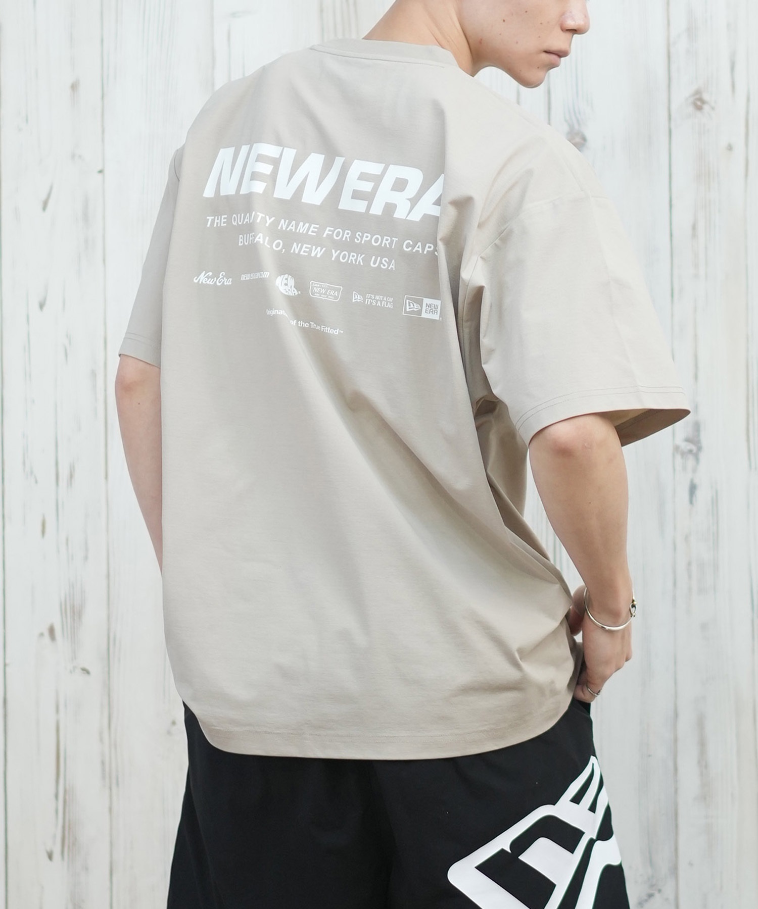 NEW ERA ニューエラ ラッシュガード 半袖 メンズ Tシャツ バック