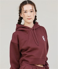 NEW ERA ニューエラ プルオーバー パーカー レディース NEW ERA×CALNAMUR SWEAT SHORT HOODIE 14875704(BRN-S)