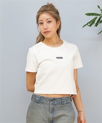 NEW ERA ニューエラ 半袖 Tシャツ レディース クロップド丈 ワンポイント ミニTシャツ リブ 14670917 ムラサキスポーツ限定(WT-S)