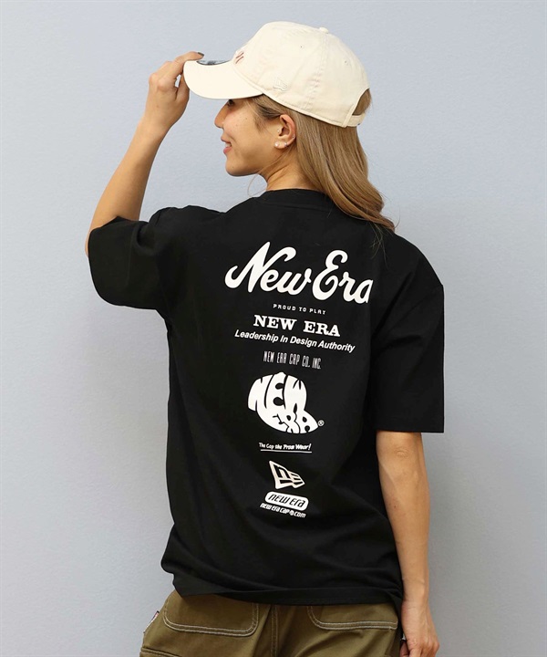 NEW ERA ニューエラ 半袖 Tシャツ レディース バックプリント ユニセックス オーバーサイズ 14670941 ムラサキスポーツ限定