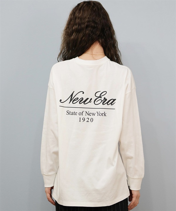 NEW ERA ニューエラ 長袖 Tシャツ ロンT レディース バックプリント WS LS OVERSIZED COTTON T 14674699