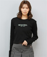 NEW ERA ニューエラ 長袖 Tシャツ ロンT レディース クロップド丈