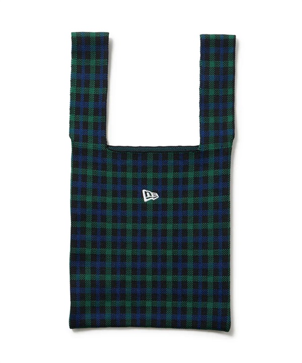 NEW ERA ニューエラ ニットトートバッグ フラッグロゴ チェック 14669988