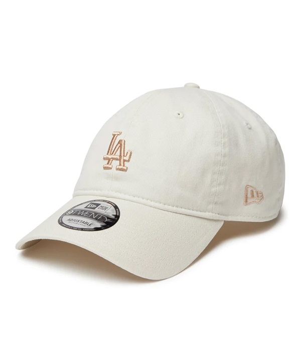 NEW ERA ニューエラ キャップ 帽子 9TWENTY Khaki Sweat Band ロサンゼルス・ドジャース アイボリー カーキスウェットバンド 14388784