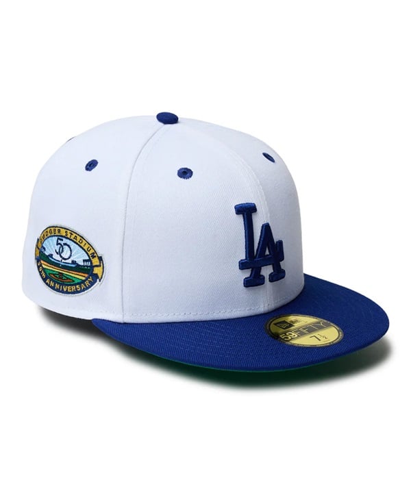 NEW ERA ニューエラ キャップ 帽子 59FIFTY Dodgers Pack ロサンゼルス・ドジャース ホワイト ダークロイヤルバイザー 14388863