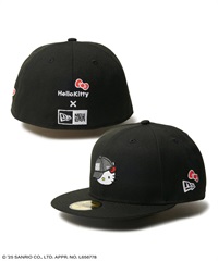 NEW ERA ニューエラ キャップ 帽子 59FIFTY HELLO KITTY ハローキティ キャップ ブラック 14348625(BLK-7)