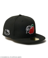 NEW ERA ニューエラ キャップ 帽子 59FIFTY HELLO KITTY ハローキティ リンゴ ブラック 14348626