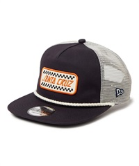NEW ERA ニューエラ × SANTA CRUZ サンタクルーズ キャップ 帽子 ロゴ メッシュ The Golfer トラッカー チェックロゴ 14384265(NVY-FREE)