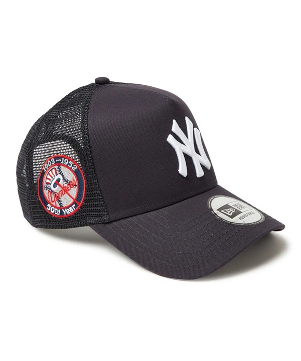 NEW ERA ニューエラ キャップ 帽子 9FORTY A-Frame トラッカー MLB Side Patch ニューヨーク・ヤンキース ネイビー 14388606