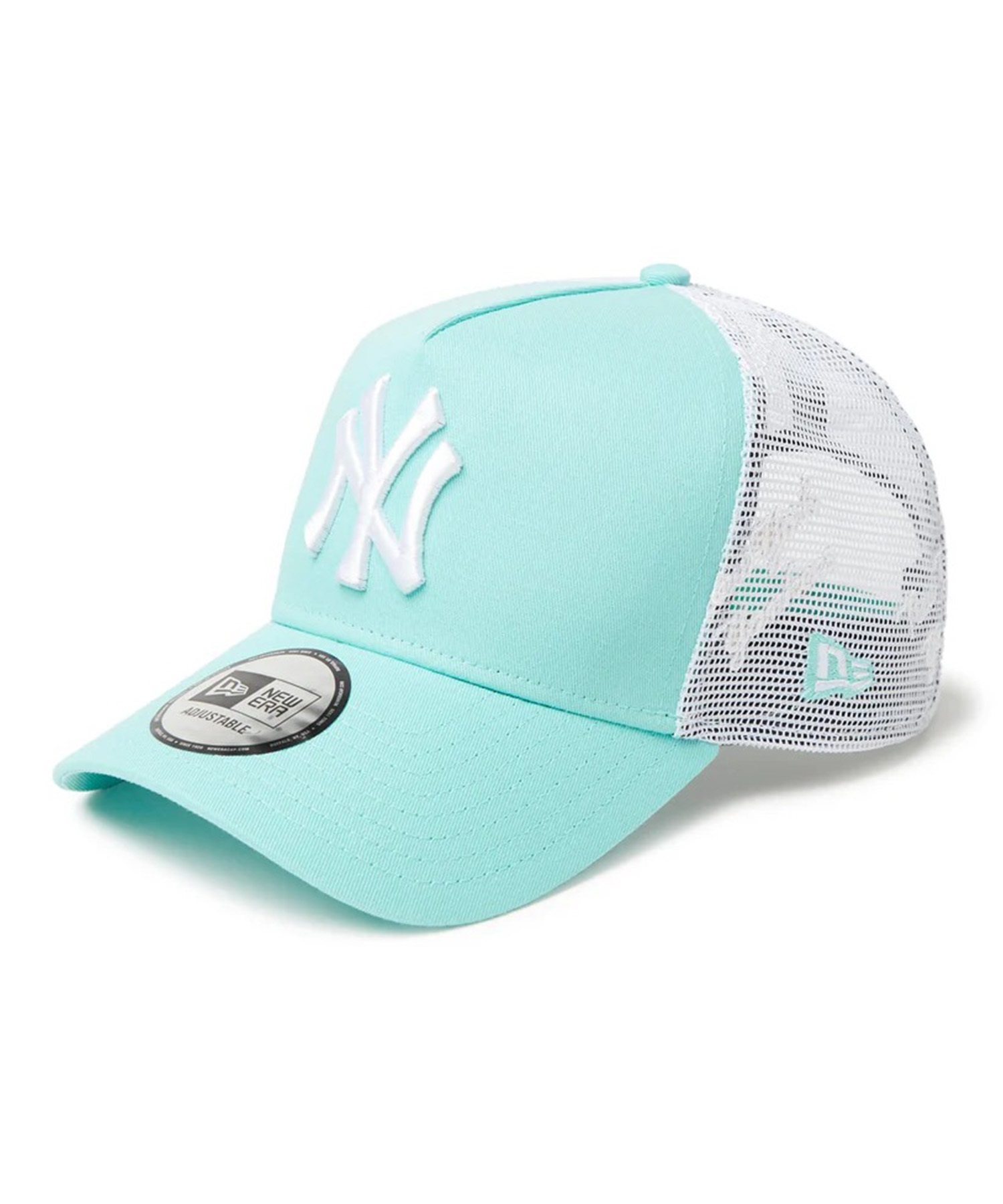 NEW ERA ニューエラ キャップ 帽子 9FORTY A-Frame トラッカー MLB Mesh Embroidery ニューヨーク・ヤンキース ブルーティント/ホワイト 14388627(BTNT-FREE)