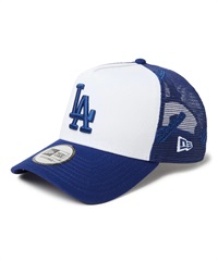 NEW ERA ニューエラ キャップ 帽子 9FORTY A-Frame トラッカー MLB Mesh Embroidery ロサンゼルス・ドジャース ホワイト/ダークロイヤル 14388628