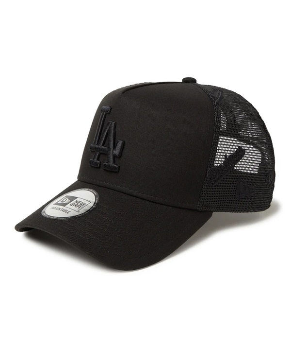 NEW ERA ニューエラ キャップ 帽子 9FORTY A-Frame トラッカー MLB Mesh Embroidery ロサンゼルス・ドジャース ブラック 14388629