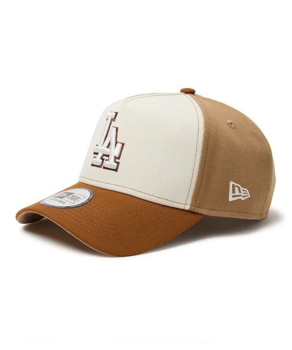 NEW ERA ニューエラ キャップ ロゴ 帽子 9FORTY A-Frame Pancakes ロサンゼルス・ドジャース トーステッドピーナッツ ワインコーク カーキバイザー 14388666